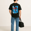 Superman “Look Up” Black Oversized T-Shirt – DC Comic Hero Graphic Tee