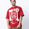 Deep Print Oversized T-shirt