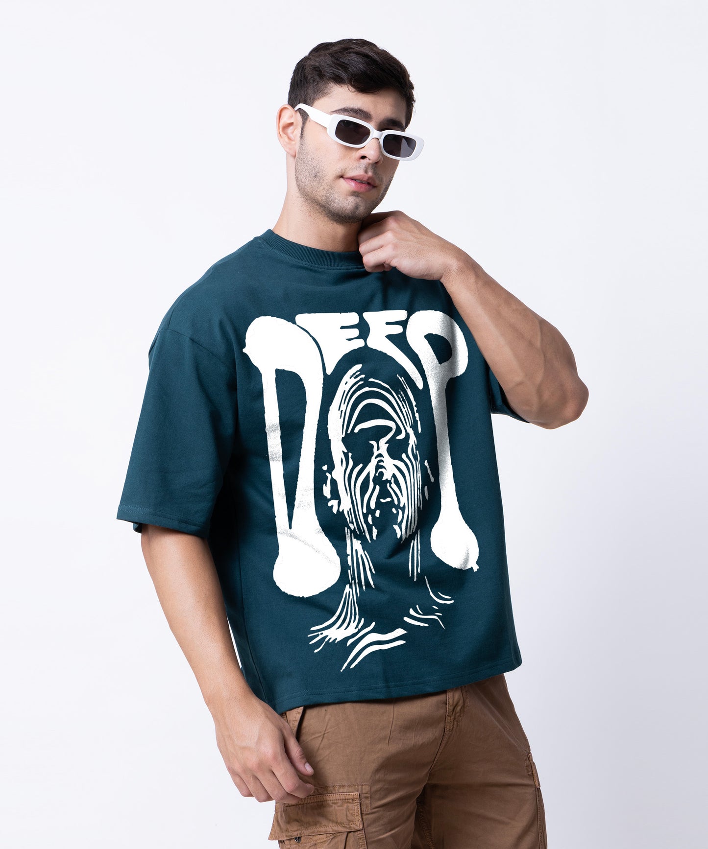 Deep Print Oversized T-Shirts