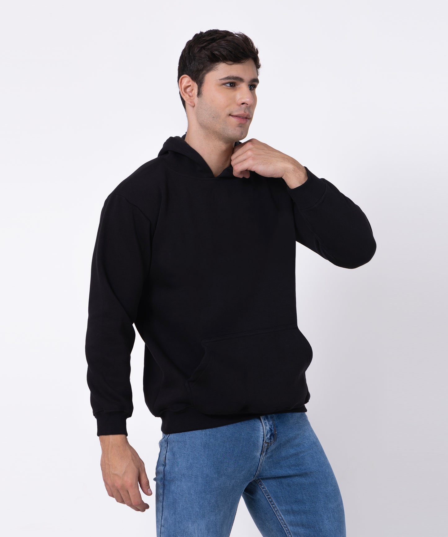 Plain Relaxed-Fit Hoodie for Men – Effortless Style Meets All-Day Comfort