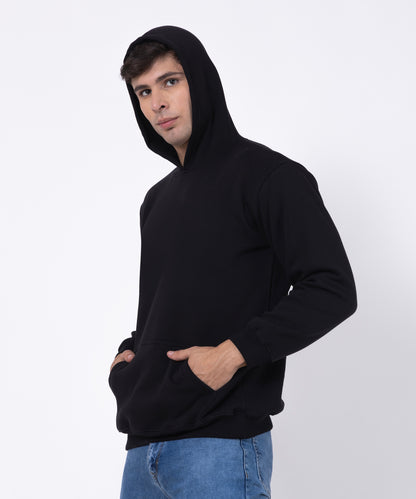 Plain Relaxed-Fit Hoodie for Men – Effortless Style Meets All-Day Comfort