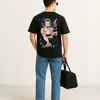 Zoro One Piece Anime Black T-shirt for Men | Oversized Japanese Graphic Tee | Cotton Casual Wear